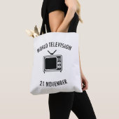 Wereld Televisie Dag Tote Bag (Dichtbij)