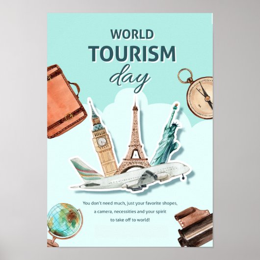 Wereld Toerisme Dag Poster (Voorkant)