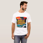 Wereld Tsunami Awareness Day Tropisch T-shirt (Voorkant volledig)