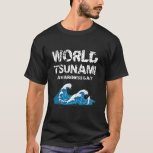 Wereld Tsunami Bewustzijnsdag Verenigde Naties T-shirt