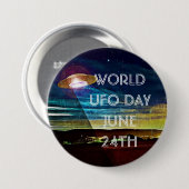 Wereld UFO-dag Button (Voorkant /achterkant)