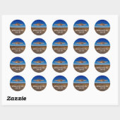 Wereld UFO-dag Ronde Sticker (Vel)