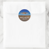 Wereld UFO-dag Ronde Sticker (Tas)