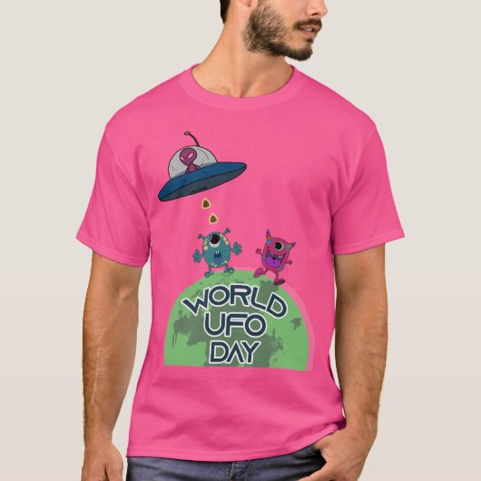 Wereld Ufo Dag T-shirt (Voorkant)