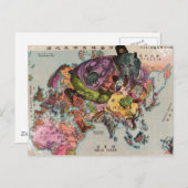 Wereld Uitzicht Map 1900 Briefkaart (Voorkant / Achterkant)