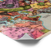 Wereld Uitzicht Map 1900 Poster (Hoek)