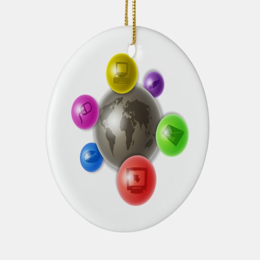 Wereld van Computers Keramisch Ornament (Rechts)
