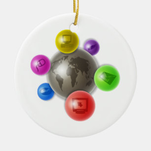 Wereld van Computers Keramisch Ornament