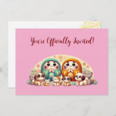 Wereld van Daruma Kaart (Voorkant / Achterkant)