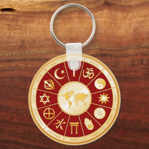 Wereld van de Faith Sleutelhanger