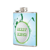 Wereld van de golfdameskolf heupfles (Links)