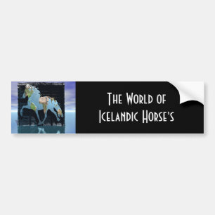 Wereld van de IJslandse Bumpersticker