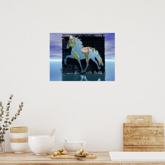 Wereld van de IJslandse Poster (Keuken)