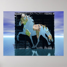 Wereld van de IJslandse Poster