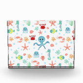 Wereld van de zee patroon fotoblokken (Voorkant)