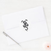 Wereld van Draak Ronde Sticker (Envelop)