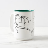 Wereld van Dragon Tweekleurige Koffiemok (Voorkant links)