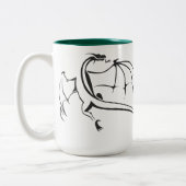 Wereld van Dragon Tweekleurige Koffiemok (Links)