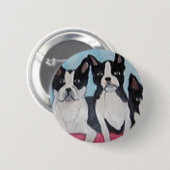 wereld van eric dogs land ronde button 5,7 cm (Voorkant /achterkant)