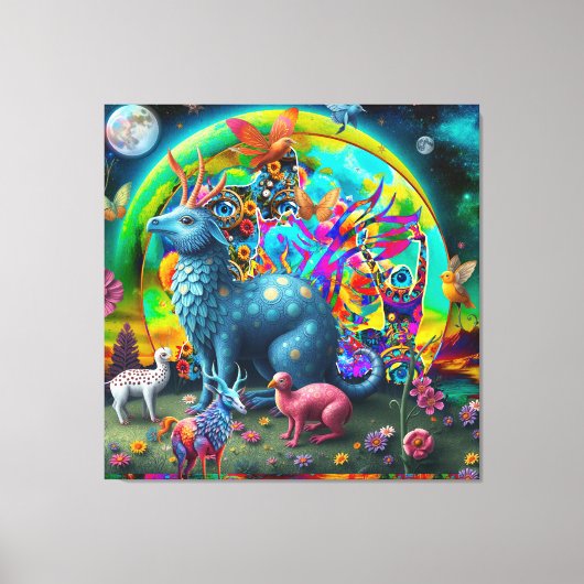 Wereld van Fantasie Canvas Afdruk (Voorkant)