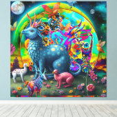 Wereld van Fantasie Canvas Afdruk (Insitu (Houten vloer))