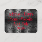 Wereld van fietsen visitekaartje (Achterkant)