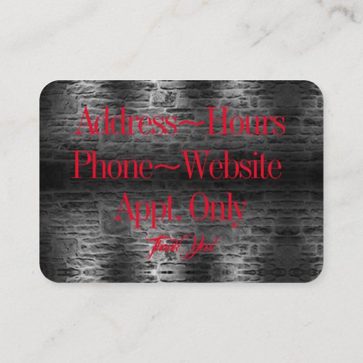 Wereld van fietsen visitekaartje (Achterkant)