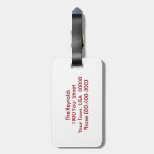 Wereld van geloof bagagelabel (Achterkant verticaal)