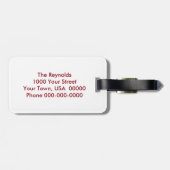 Wereld van geloof bagagelabel (Achterkant horizontaal)