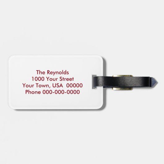 Wereld van geloof bagagelabel (Achterkant horizontaal)