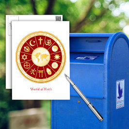 Wereld van geloof briefkaart