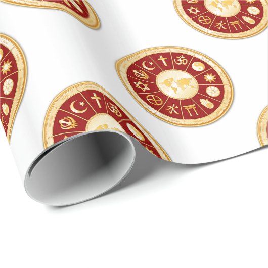 Wereld van geloof cadeaupapier (Rol Hoek)