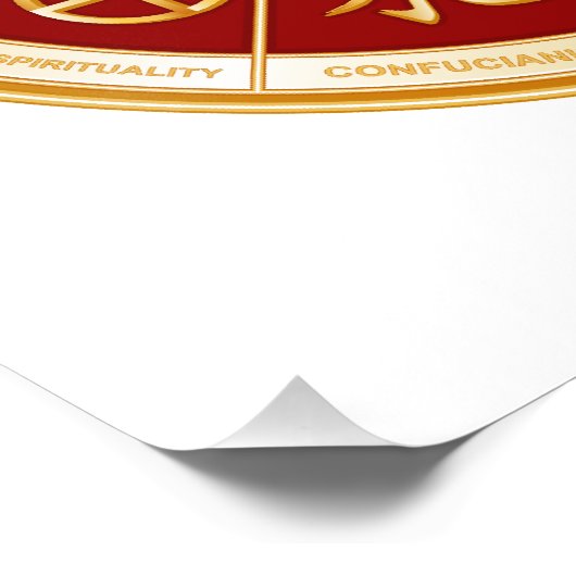 Wereld van geloof foto afdruk (Hoek)