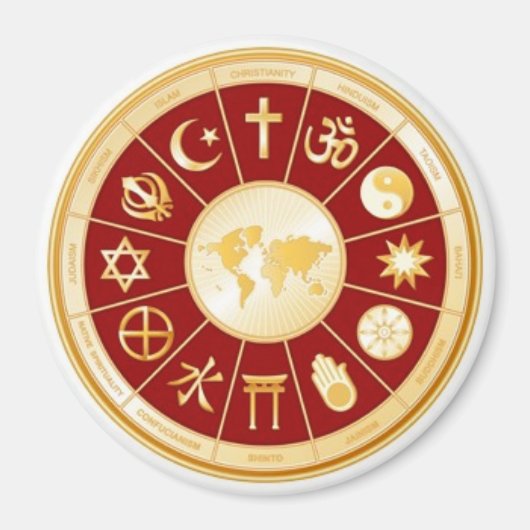 Wereld van geloof magneet (Voorkant)