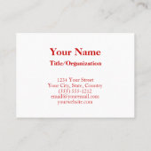 Wereld van Geloof Visitekaartje 3,5" x 2,5" (Achterkant)