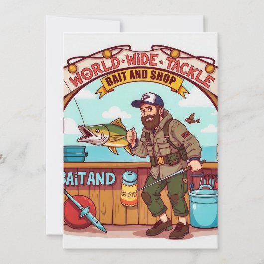 Wereld van Gevist in onze aas- en takelwinkel Kaart (Voorkant)