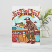 Wereld van Gevist in onze aas- en takelwinkel Kaart (Staand voorkant)