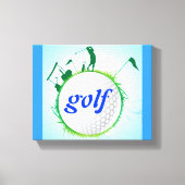 Wereld van golf. canvas afdruk (Voorkant)