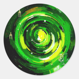 Wereld van Groen Ronde Sticker