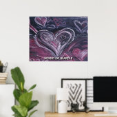 WERELD VAN HARTEN II POSTER (Thuiskantoor)