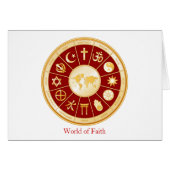 Wereld van het Faith Wenskaart (Voorkant Horizontaal)