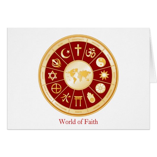 Wereld van het Faith Wenskaart (Voorkant Horizontaal)