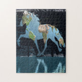 Wereld van IJslandse paarden Legpuzzel (Verticaal)