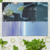 Wereld van IJslandse paarden Theedoek (Gevouwen)