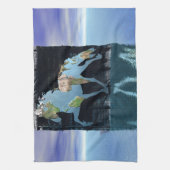 Wereld van IJslandse paarden Theedoek (Verticaal)