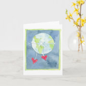Wereld van Liefde - Notitiekaart (Gele Bloem)