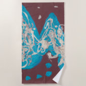 Wereld van liefde strandhanddoek strandlaken (Voorkant)