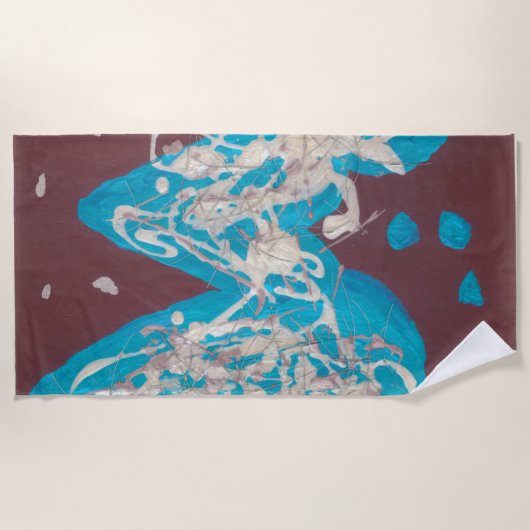 Wereld van Love Beach Towel Strandlaken (Voorkant)