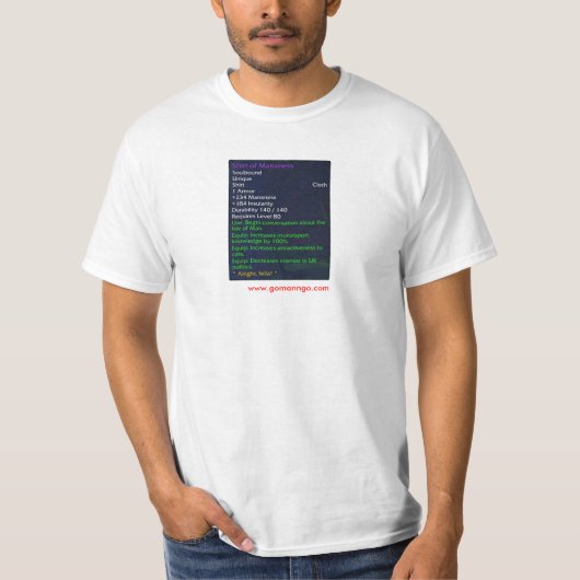 Wereld van ManxCraft T-shirt (Voorkant)