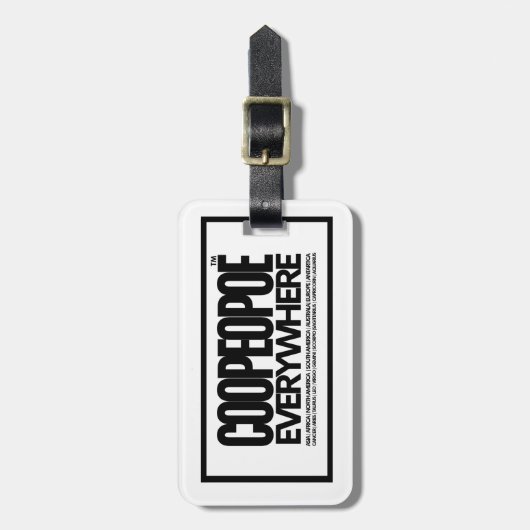 WERELD van ons Bagagelabel (Voorkant verticaal)